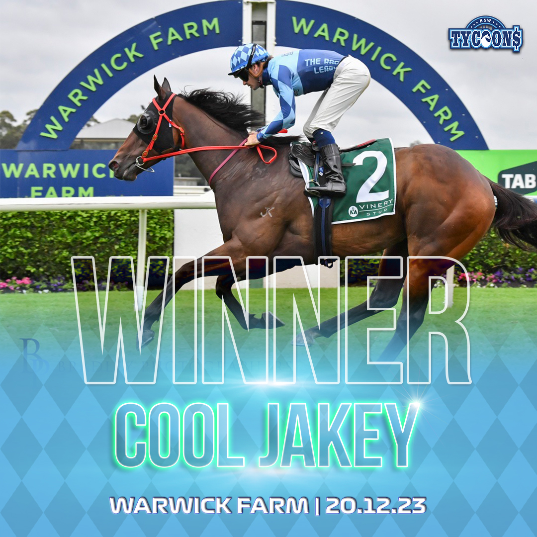 Cool Jakey Wins at Warwick Farm View the Replay Here